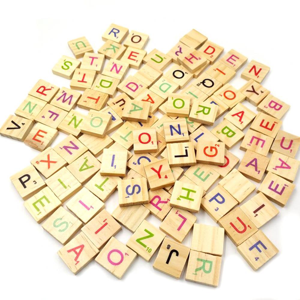 Kids Education Words - 100 шт., детский Деревянный Алфавит
