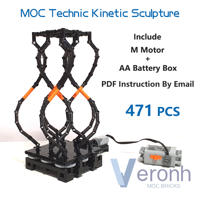 Kinetic Kids Education - Кинетическая скульптура MOC High-Tech Slithy Toves,