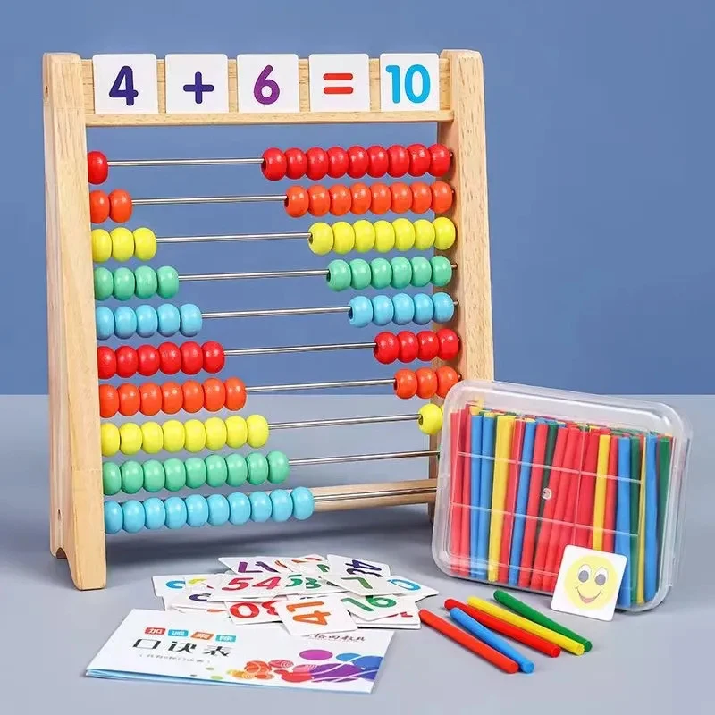 Abacus Counting Bead - Деревянная счетная игрушка, счеты, Монтессори, образование,