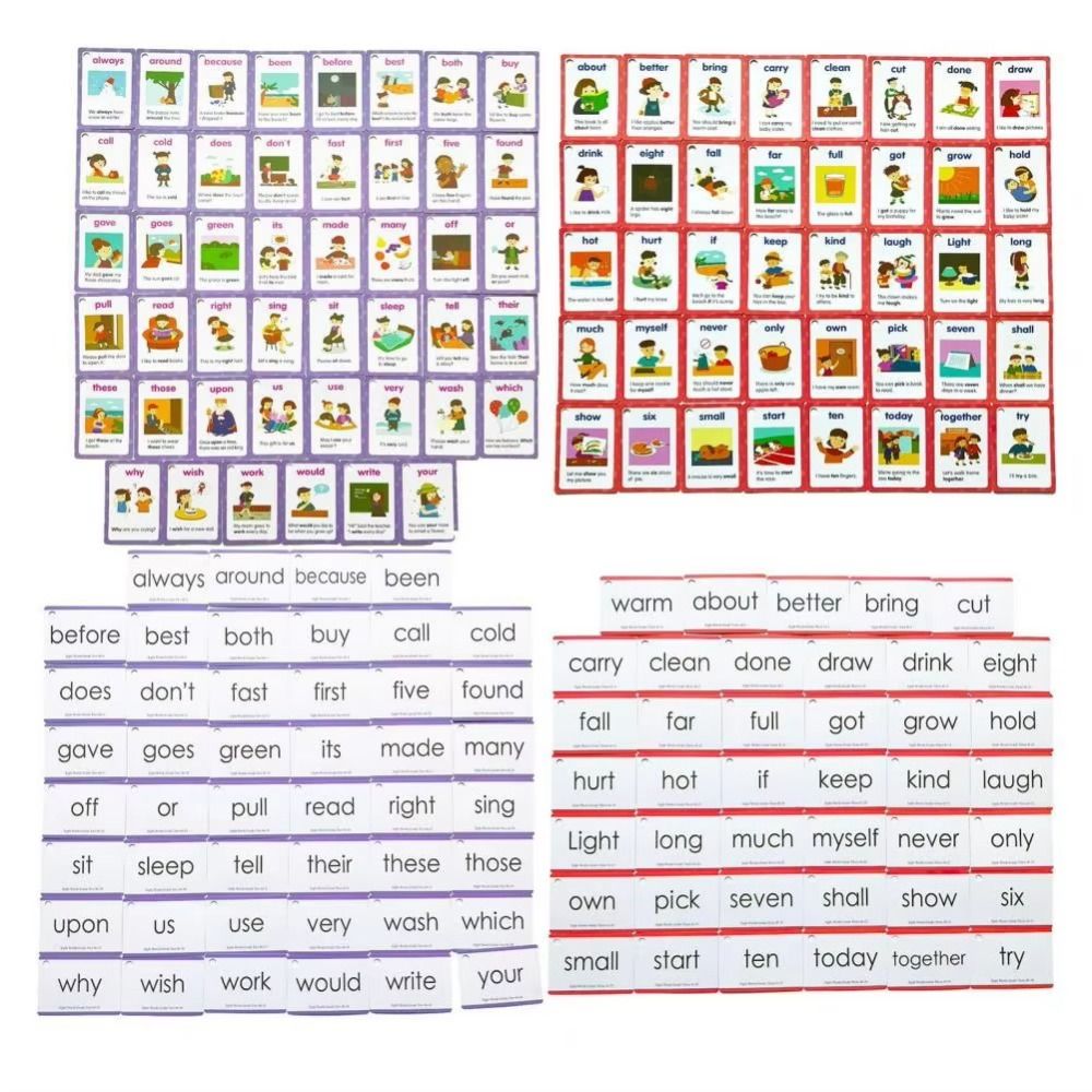 Sight Word Game - Бумажный прицел, флэш-карты со словами, английские