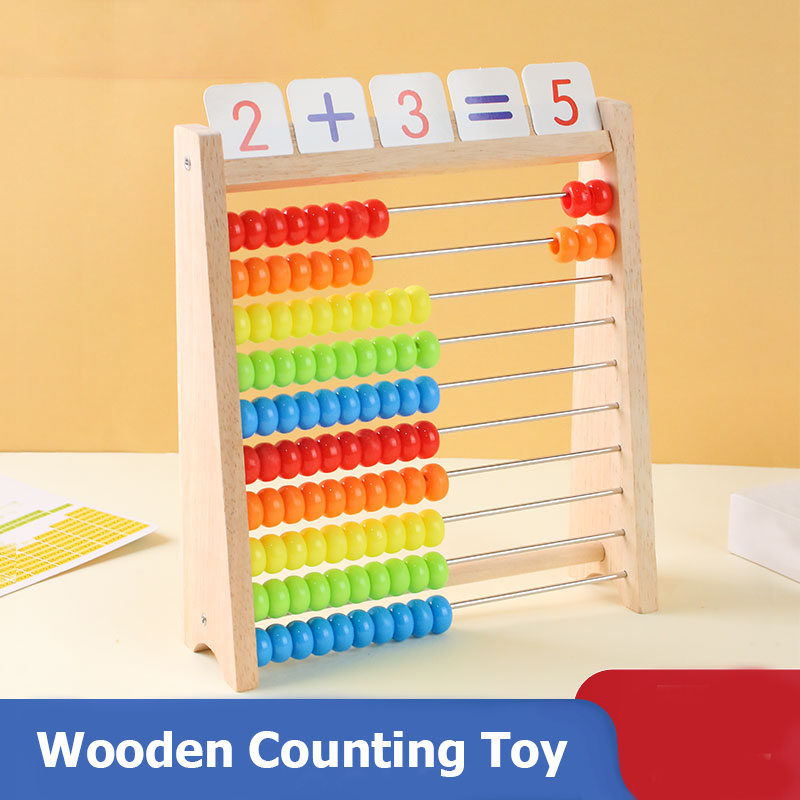 Abacus Counting Bead - Деревянная счетная игрушка, счеты, Монтессори, образование,