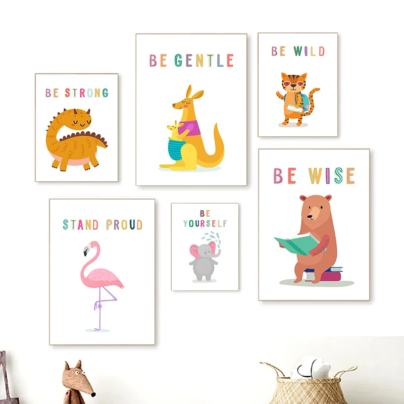 Kids Educational Poster - Постеры с изображением животных для изучения