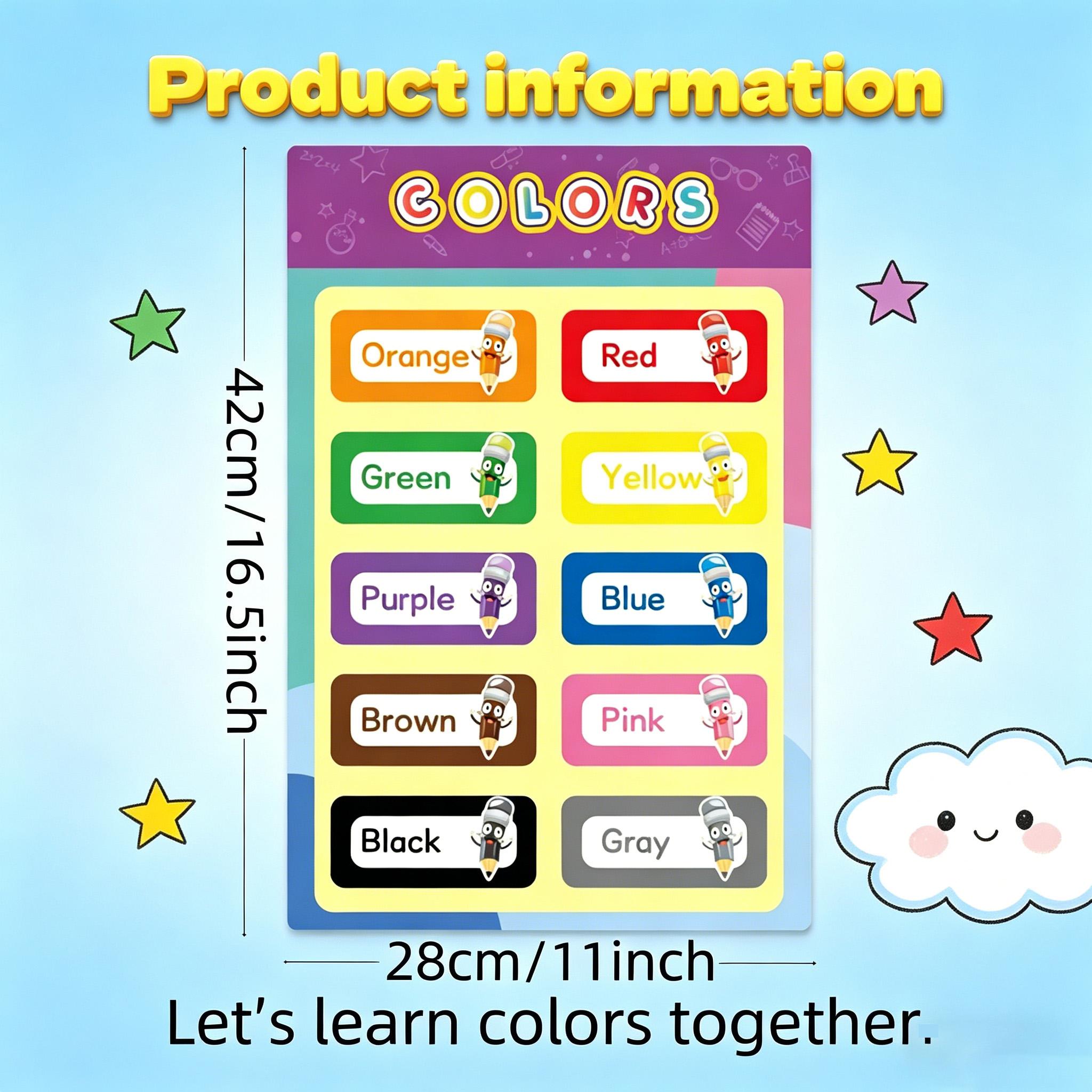 16 развивающих плакатов для ма – обзор и цена Kids Educational Poster
