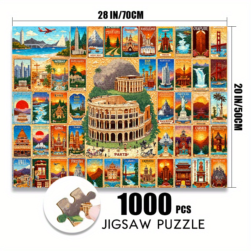 500/1000 шт., бумажный пазл, в – обзор и цена Puzzle Map World