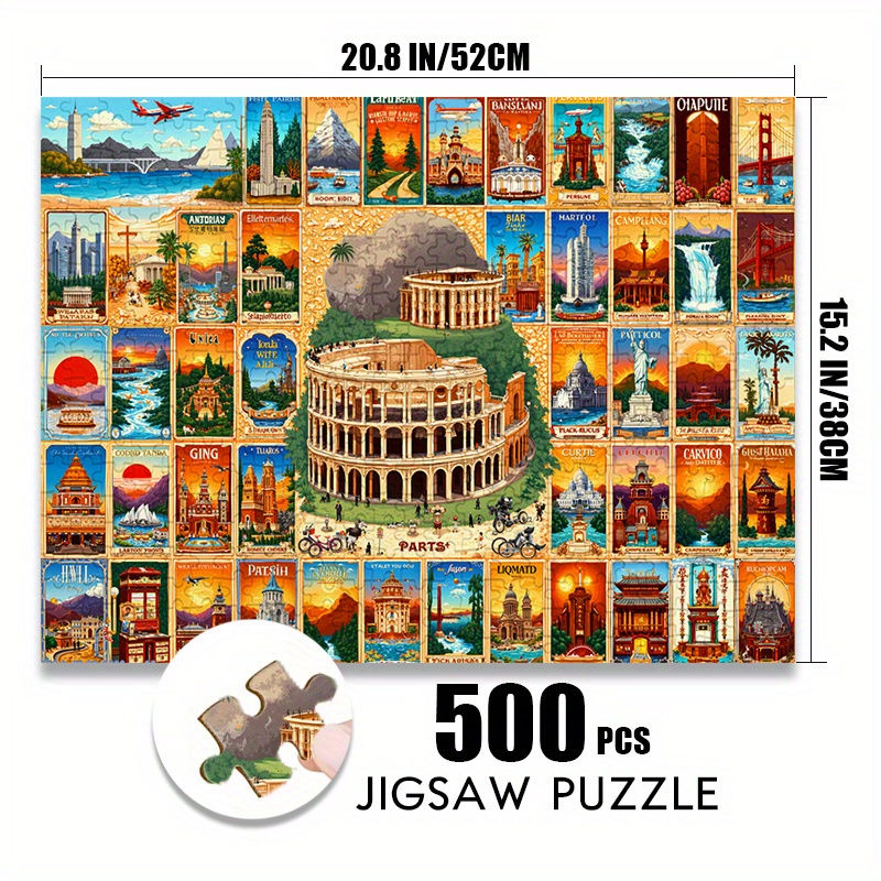 500/1000 шт., бумажный пазл, в – обзор и цена Puzzle Map World