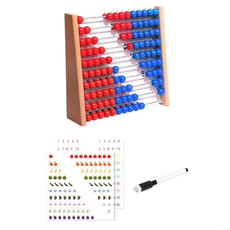 Деревянные счеты с красными и  – обзор и цена Abacus Counting Bead