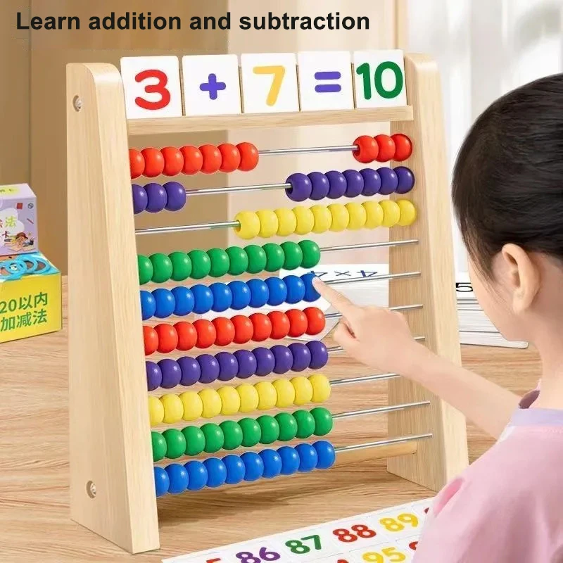 Деревянная счетная игрушка, сч – обзор и цена Abacus Counting Bead