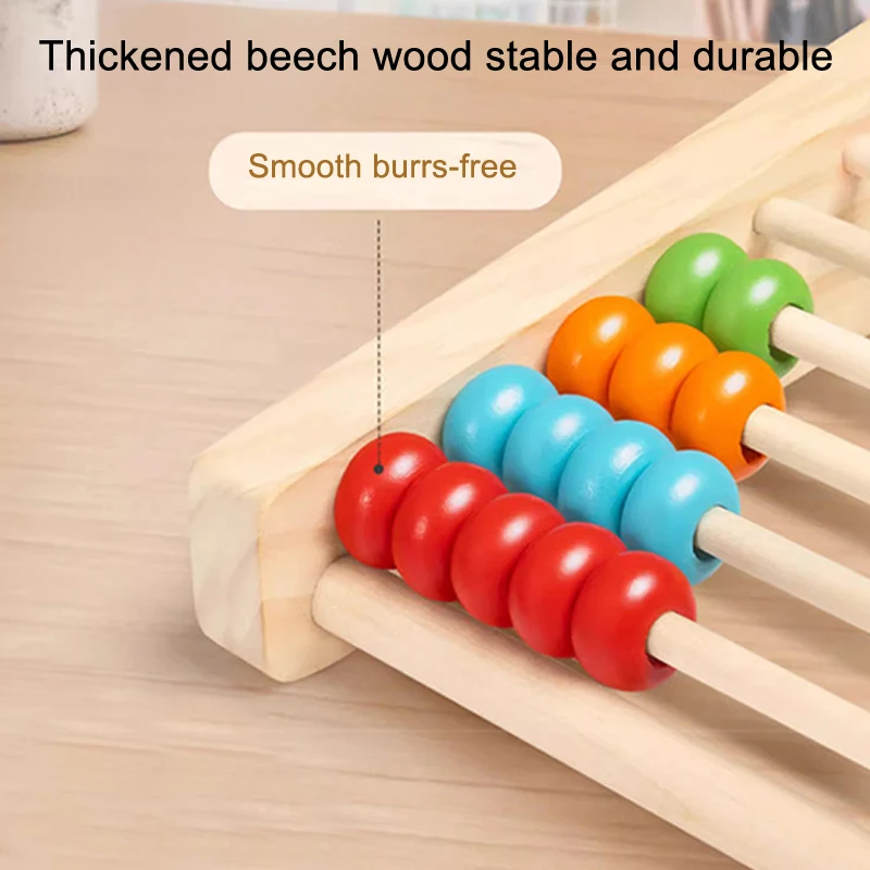 Деревянная счетная игрушка, сч – обзор и цена Abacus Counting Bead