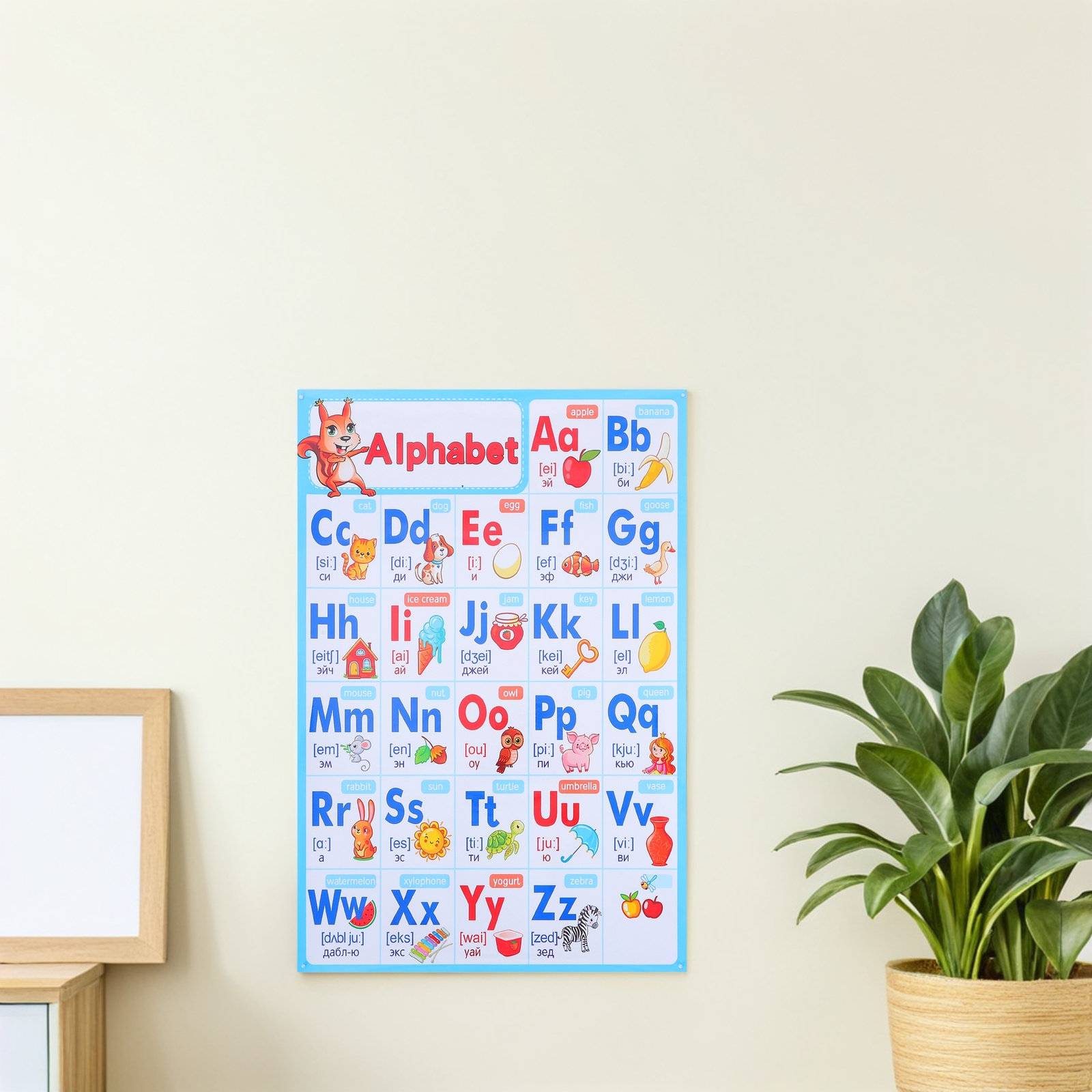 Плакат с алфавитом ABC для дош – обзор и цена Kids Educational Poster