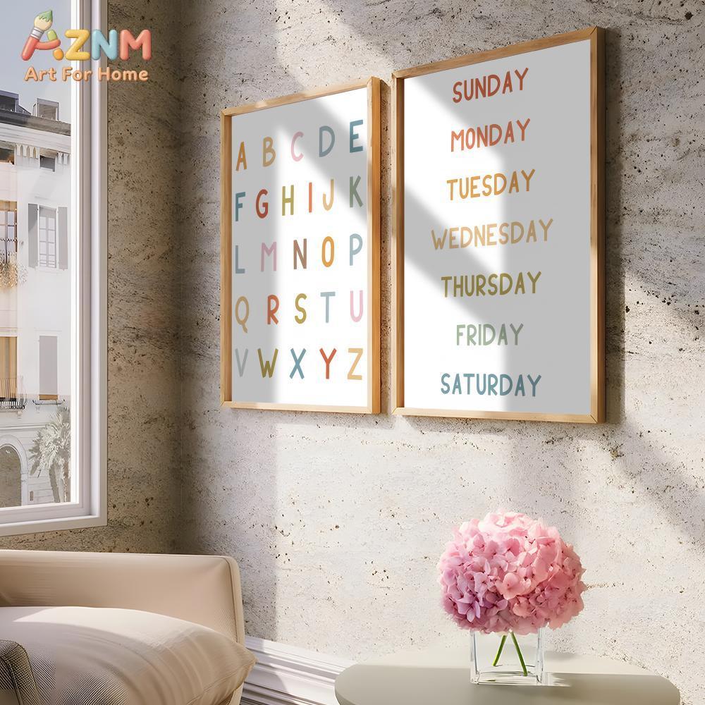Обучающий постер AZNM с алфави – обзор и цена Kids Educational Poster