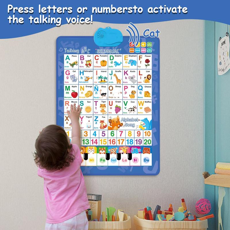 Двухязычный (английско-испанск – обзор и цена Kids Educational Poster