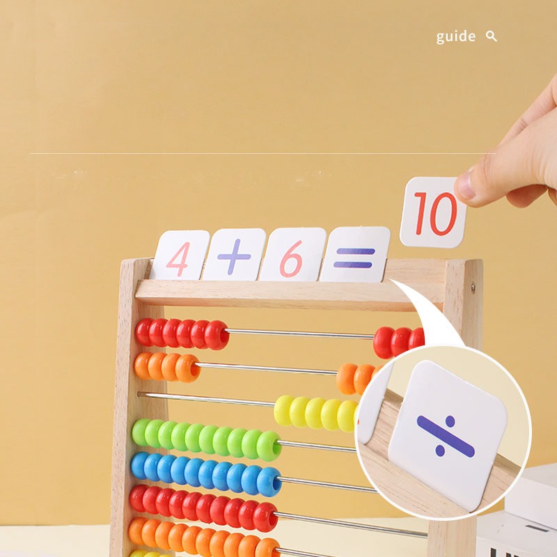 Деревянная счетная игрушка, сч – обзор и цена Abacus Counting Bead