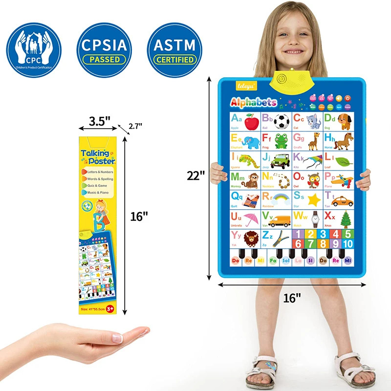 Электронная настенная диаграмм – обзор и цена Kids Educational Poster