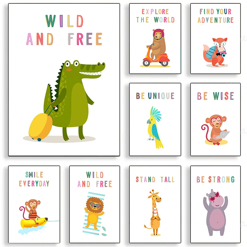 Постеры с изображением животны – обзор и цена Kids Educational Poster