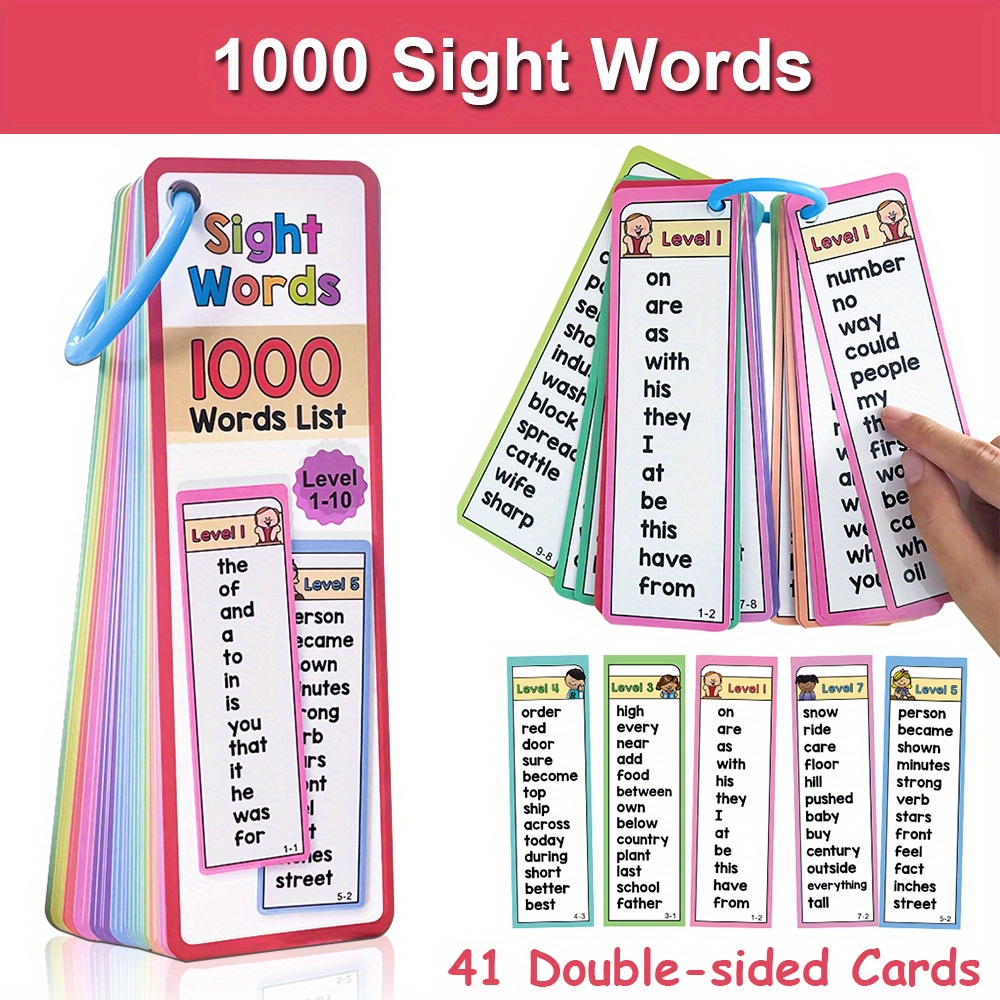 Флэш-карты со словами 1000 для – обзор и цена Sight Word Game
